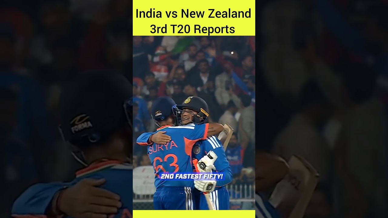 India Vs New Zealand 3rd T20 reports 