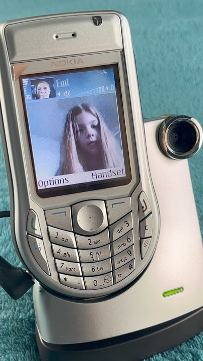 Video call from 2005. Nokia PT-8 with 6630 model #nokia #symbian