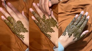 Simple trending mehndi design