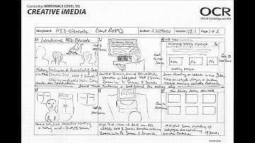 R081 Theory Lesson 10 - Storyboards & Scripts