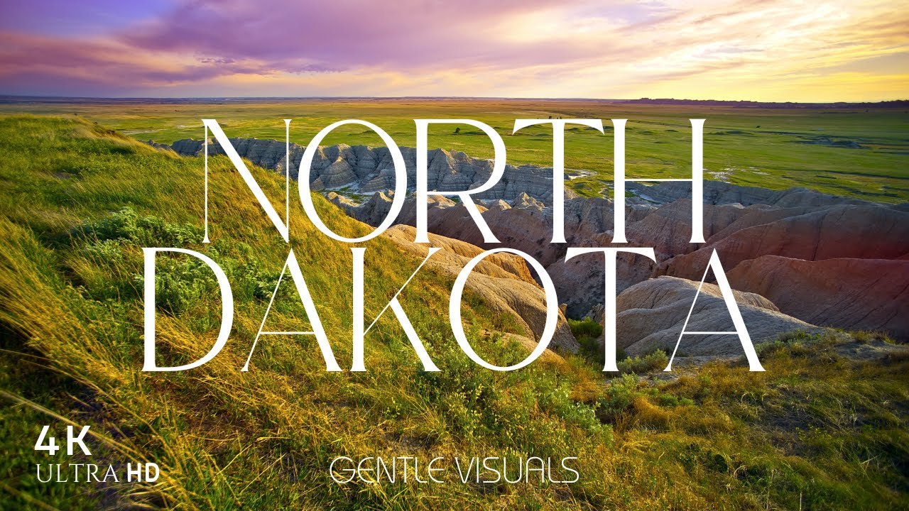 North Dakota 4K - Scenic Nature Film with Calming Music | Ultra HD Relaxation