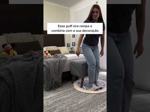 PUFF RAMPA PARA CÃES NÃO SUBIREM NO SOFÁ!