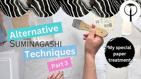 Alternative Suminagashi Techniques Part 3- How I pre-treat my papers before marbling.