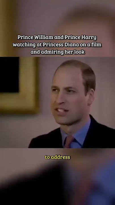 #shorts Prince William And Prince Harry Watching Old Footage Of Princess Diana