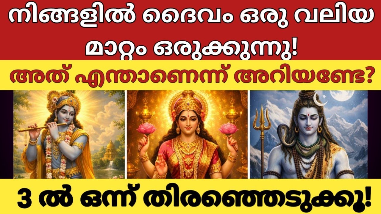 നിങ്ങളിൽ ദൈവം ഒരുക്കുന്ന വലിയ മാറ്റം എന്ത്?|3ൽ ഒന്ന് തിരഞ്ഞെടുക്കൂ|നിങ്ങളുടെ ഭാവി പറയുന്നു|Thodukuri