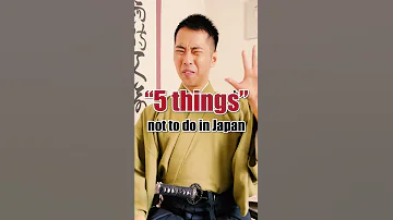 5 Things NOT to Do in Japan! #Shorts