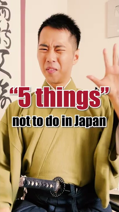 5 Things NOT to Do in Japan! #Shorts