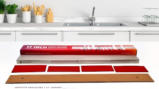 (*No Screws Needed*) Adhesive Magnetic Knife Holder for Wall - No Drill | 17 Inch