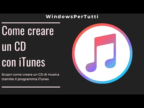 Creare un CD con iTunes