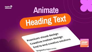 How to Use Text Animation Feature of HappyAddons