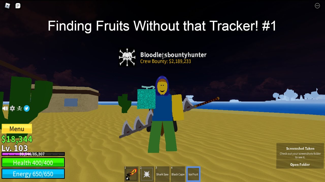 Fruit Finding Without Fruit Tracker 1 Blox Fruits Roblox Youtube - roblox character tracker