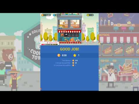 Solitaire Food Tower #1 intro/gameplay walkthrough