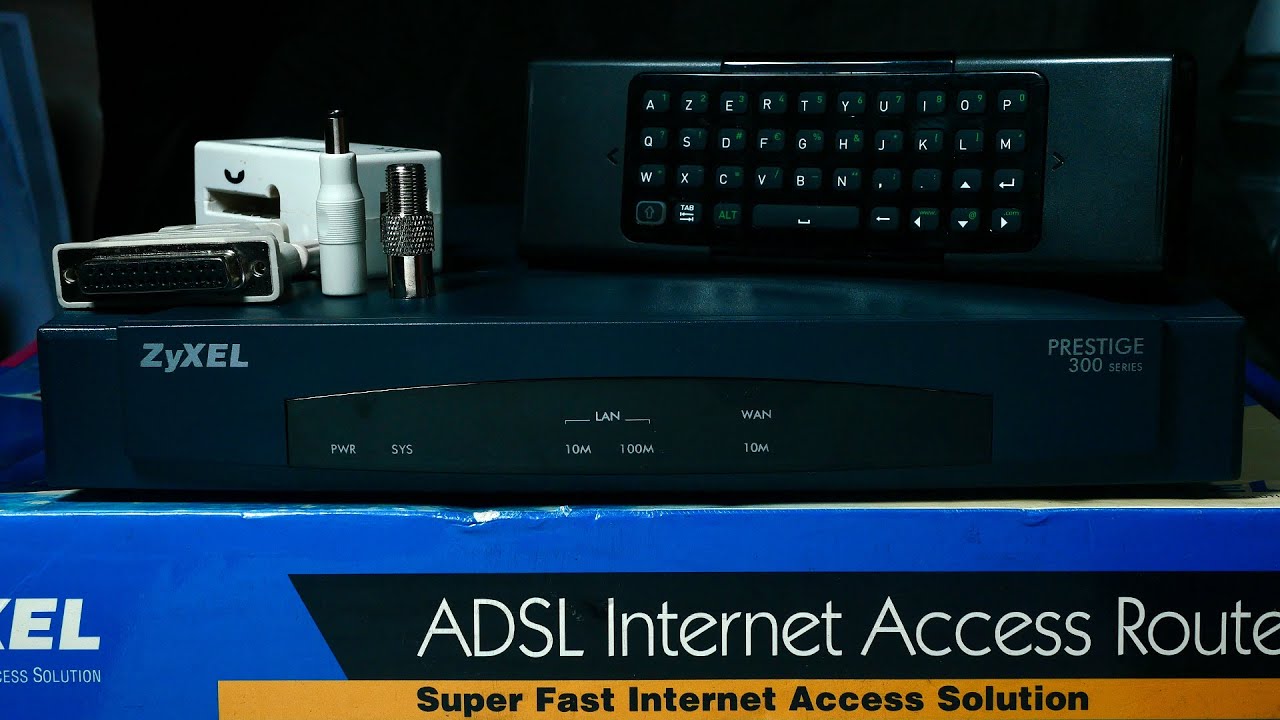 -Дары мусорки- Ретро-роутер ZYXEL Prestige 310+мощный пульт! Франция.