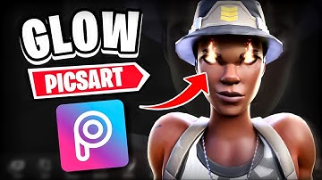 How To Add GLOW/FIRE To Eyes Of Fortnite Render On Picsart (IOS Tutorial)