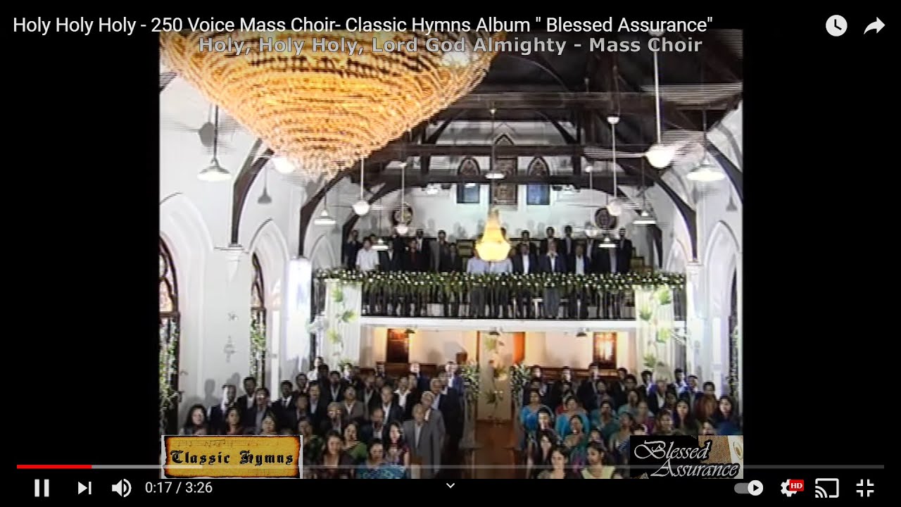 Holy Holy Holy  - 250 Voice  Mass Choir- Classic Hymns Album " Blessed Assurance"