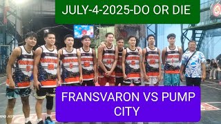 CARMEL L FERENAL is live! DO OR DIE GAME FRANSVARON VS PUMP CITY #BASKETBALL BRGY 133 GAMBAN COURT