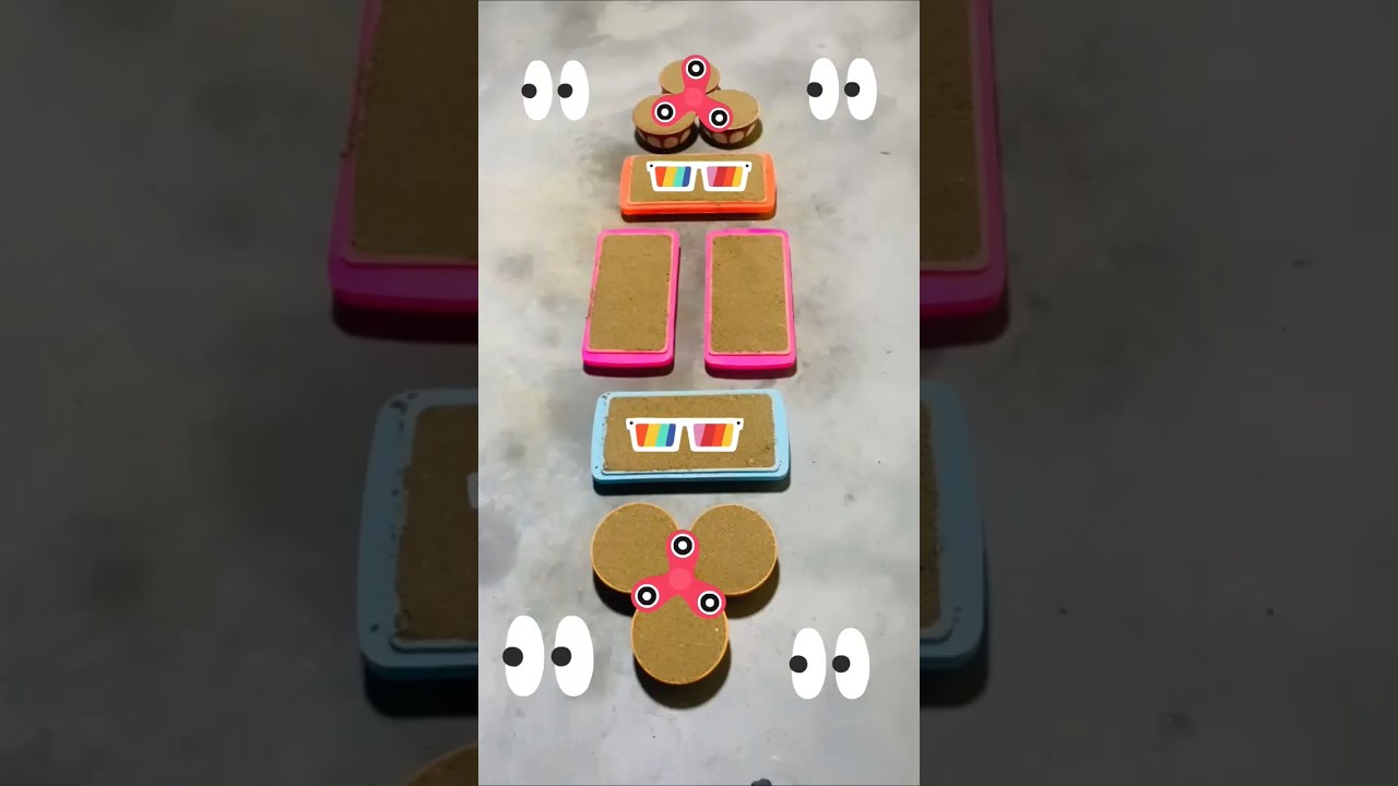 New style relaxing sand cake making 