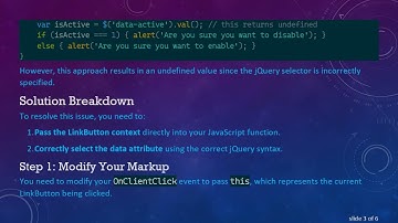 How to Access the data-active Attribute in a GridView LinkButton Using JavaScript in ASP.NET