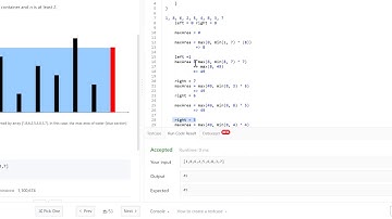 MaxWaterContainerVideo - Solution to LeetCode 11 Container With Most Water