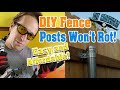 Build A Fence That Will Last! (Wooden Fence With Metal Posts)