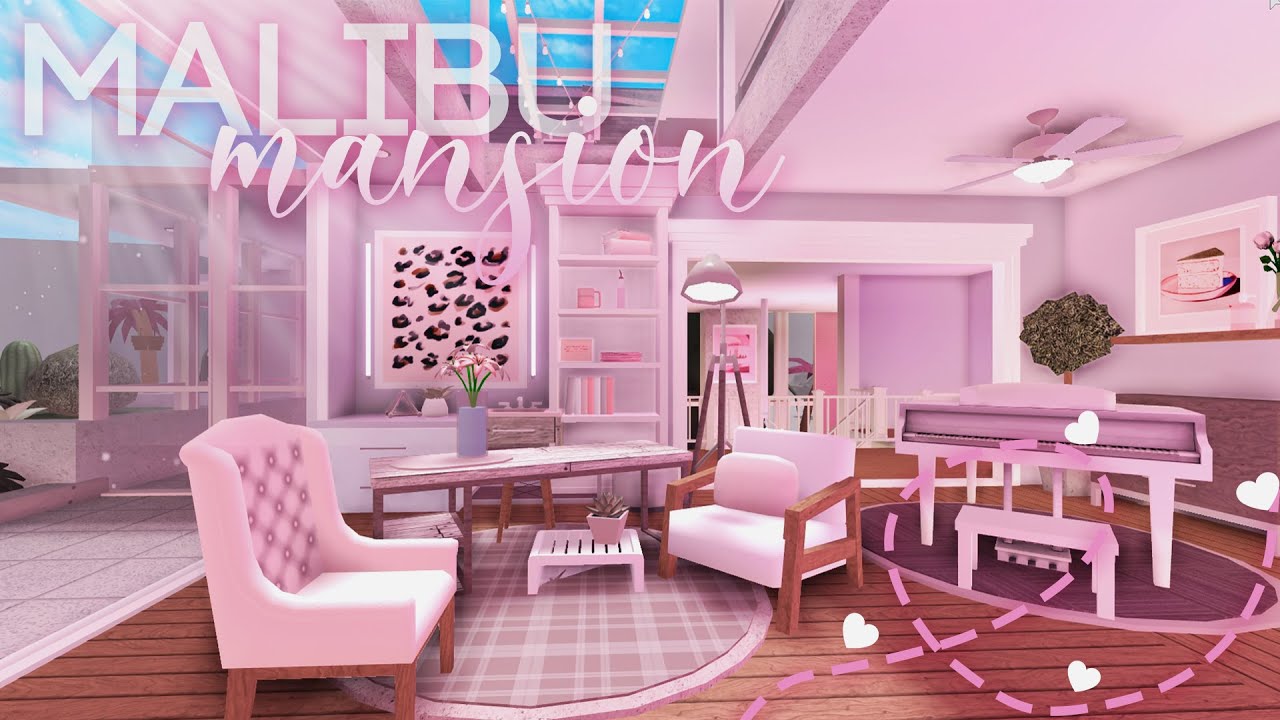 Roblox || Bloxburg: Malibu Mansion - Part 2 || Mansion Build