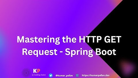 Master GETMapping in Spring Boot