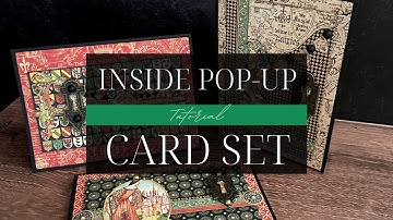 Inside Pop-Up Card Set Tutorial - Enchanted Forest - Graphic 45 Card Kit Vol 05 2023