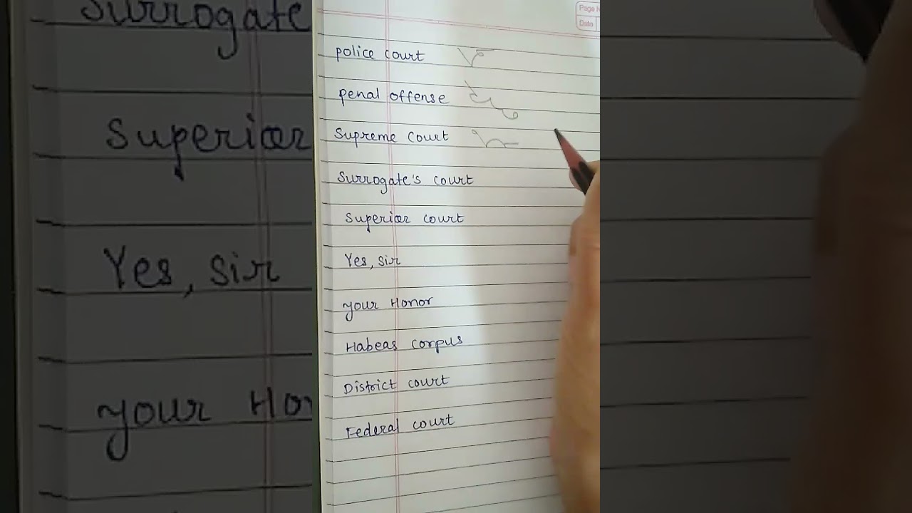 Pitman Shorthand Legal words