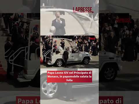 Video Principato di Monaco, Papa Leone XIV: la storica visita e il giro in papamobile #lapresse