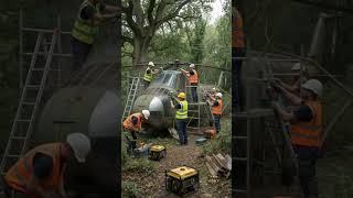 Rusty Abandoned Helicopter Gets a Stunning Makeover | Full Restoration  #restoration