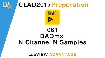 LabVIEW CLAD 061 DAQmx N Channel N Samples