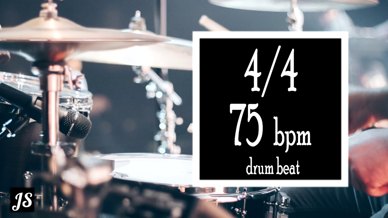 75 Bpm 4/4 Drum Beat YouTube