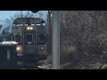 South Station bound Commuter rail train crossing at King Street.