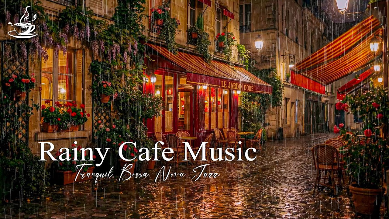 Дождливый весенний уличный джаз ☕ Инструментальный джаз февраля для работы, учебы и отдыха