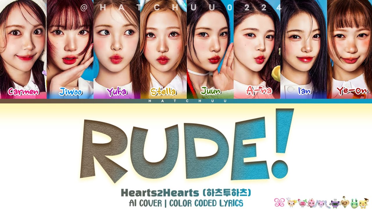 Rude Hearts2hearts 하츠투하츠 Color Coded Lyrics Youtube 