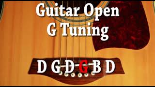 guitar open g tuning d g d g b d