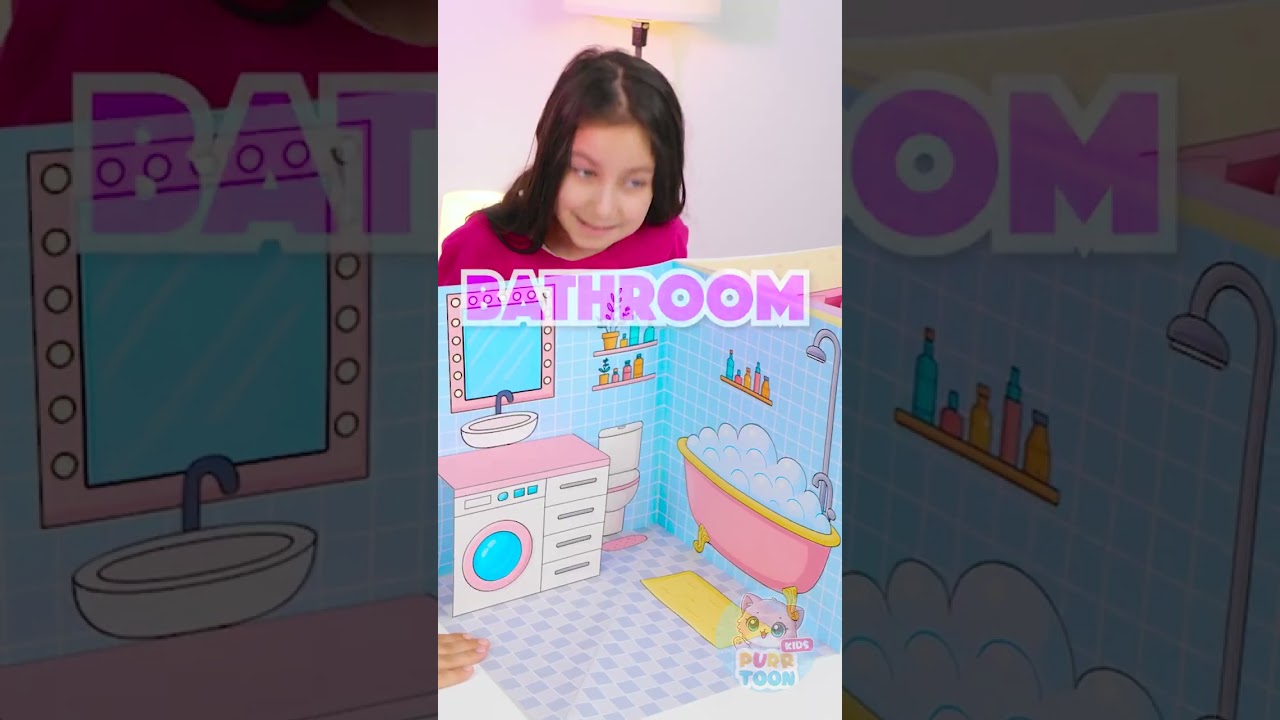 ❤️ Playtime Together! Sharing My DIY Paper Doll House! 🎎🏠