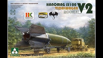 Takom   German V2 Rocket With Hanomag SS100 Tractor & Vidalwagen    Kit Review