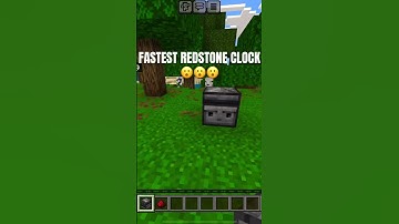 Fast Redstone Clock #minecraft  #redstone #minecraftredstone  #redstoneengineering #redstonebuild
