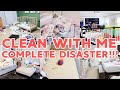 COMPLETE DISASTER CLEAN WITH ME 2021! EXTREME ALL DAY SPEED CLEANING MOTIVATION! MESSY HOUSE!