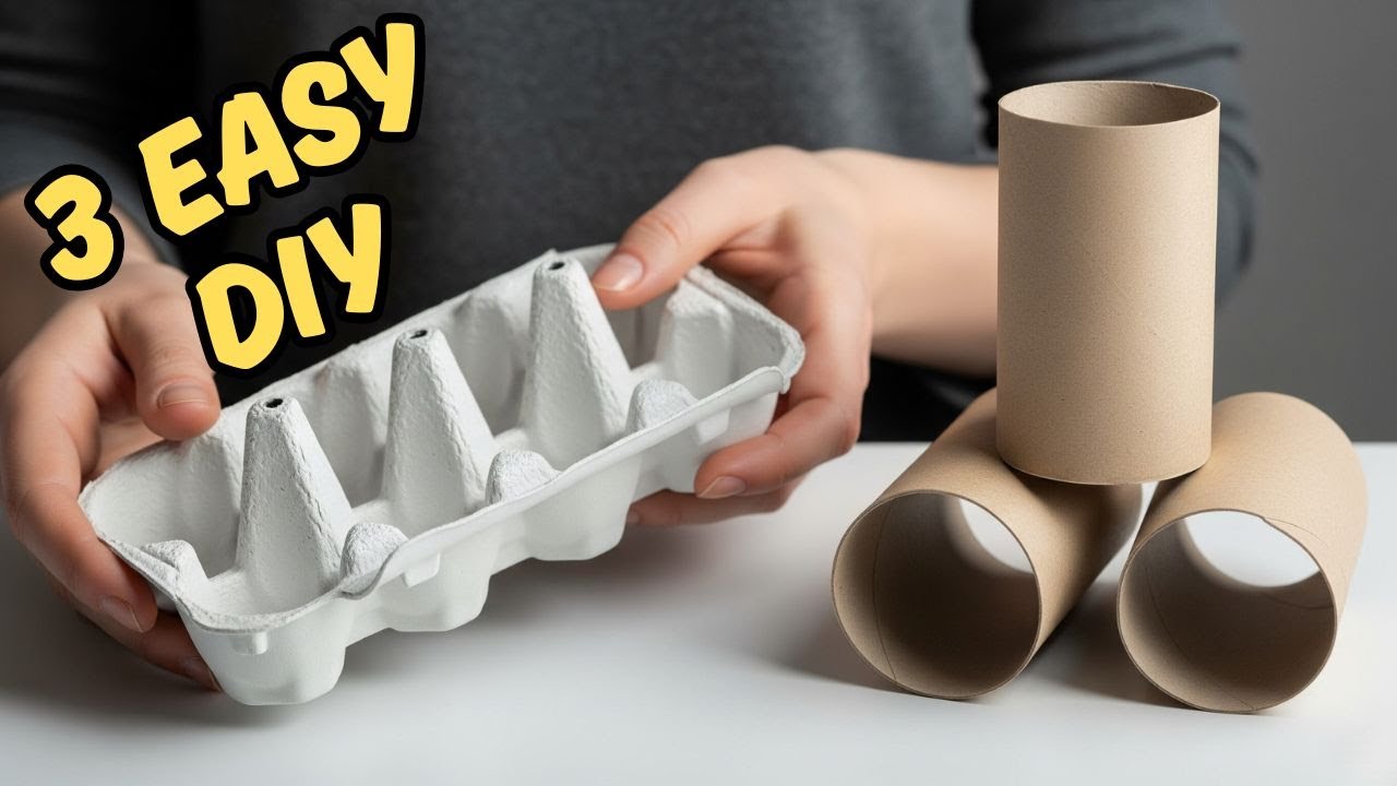You'll Never Throw Away Egg Cartons Again! 3 Easy Reuse Craft Ideas ♻️ Amazing DIY Decoration