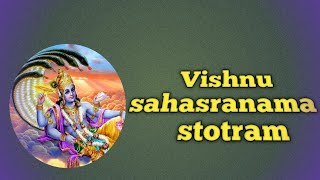 Vishnu Sahasranamam M S Subbulakshmi ||Vishnu stotram||