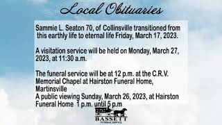 Obits for March 23, 2023