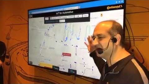 Continental Vehicle2X technology that is reliable at the Consumer Electronics Show (CES) 2016