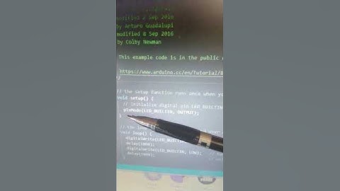 Коротко о скетче Blink в Ардуино IDE