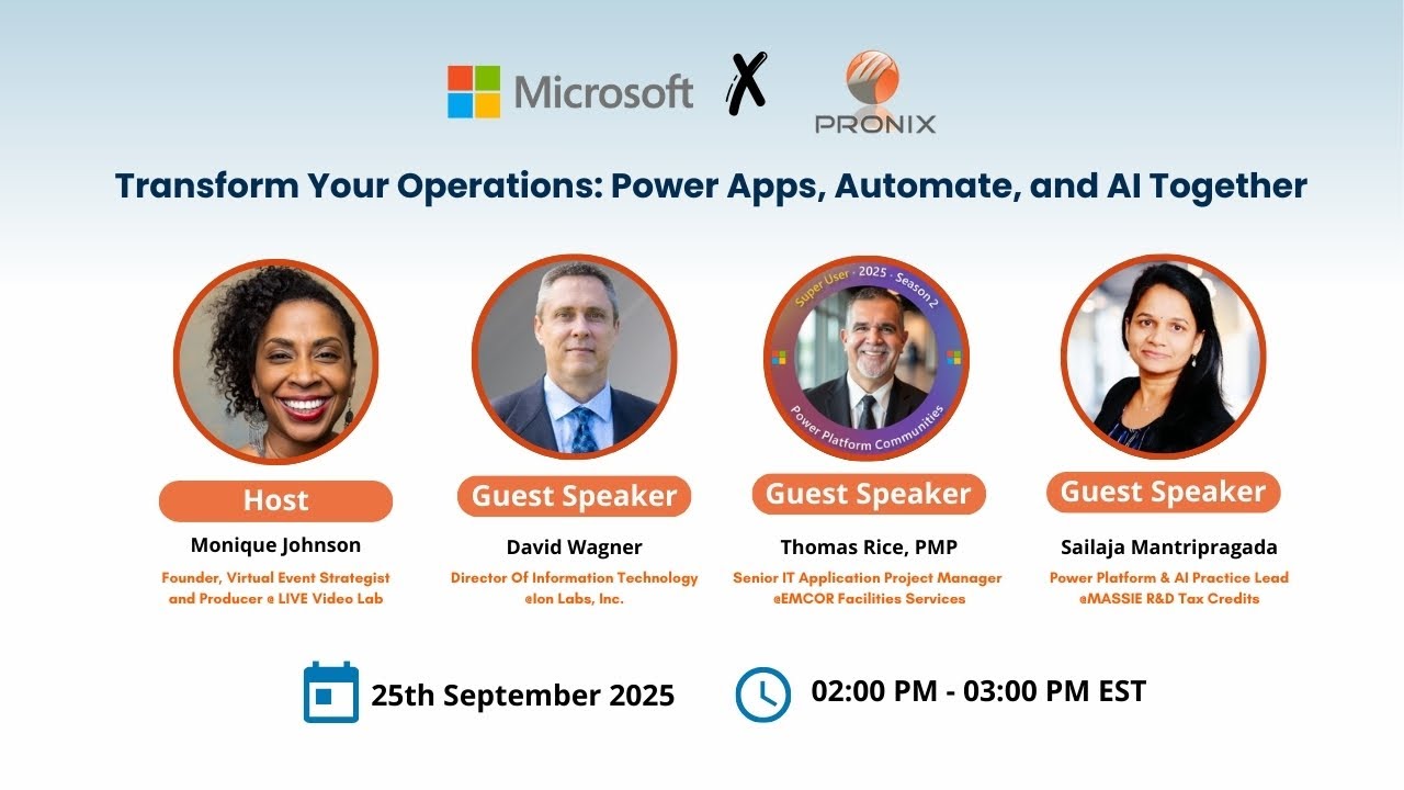 Transform Your Operations: Power Apps, Automate, and AI Together - YouTube
