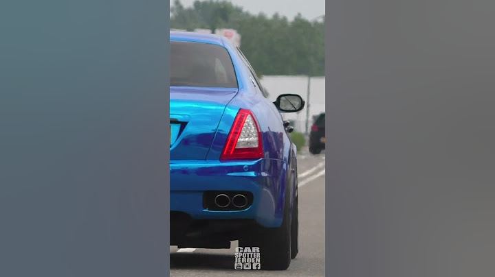 Modified Maserati Quattroporte Awesome Sound!