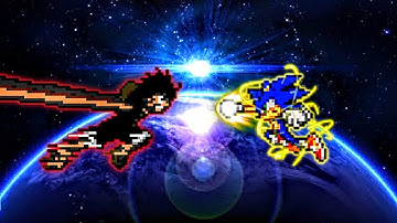 Dark Luffy OP (New) VS Sonic Chaos OP (all form) in Jump Force Mugen