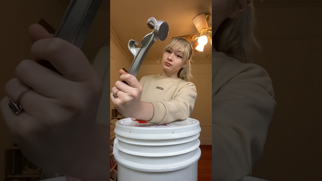 Opening a $500 bucket of lipgloss base 😅😤 