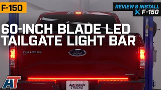 F150 60' Blade LED Tailgate Light Bar; Works with Blind Spot & Trailer Detection Review & Install